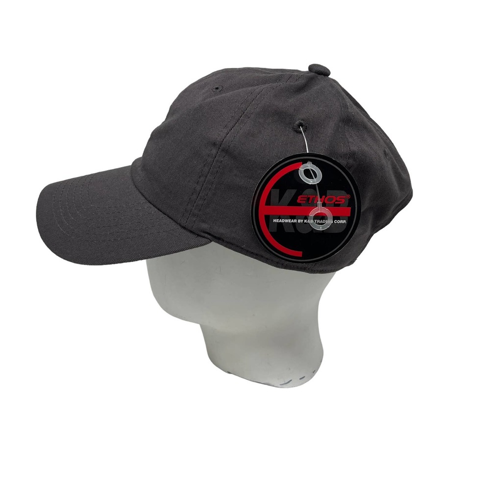 NWT Charcoal Gray Baseball Hat Cap Unisex Low Profile‎ Adjustable Cotton